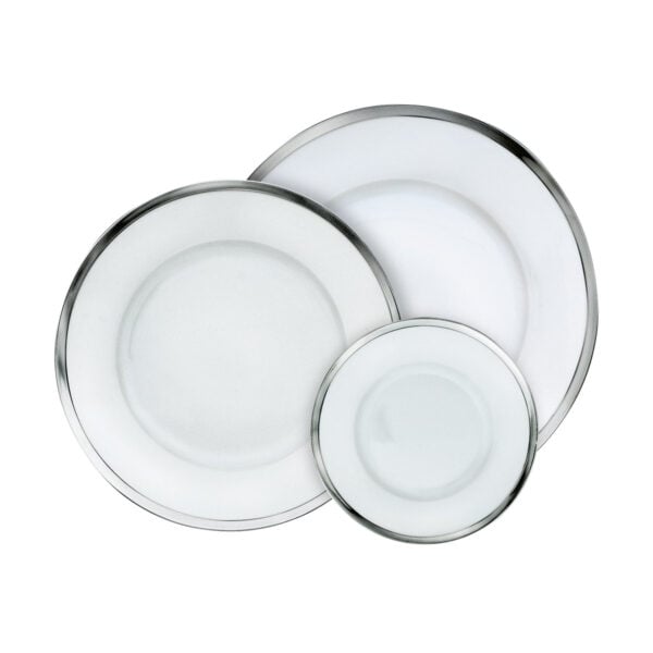 Puiforcat Cercle D'Ofrevre Porcelain Dinnerware Combination Plates