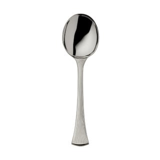 Robbe & Berking Avenue Silver Broth or Cream Soup Spoon