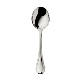 Robbe & Berking Classic Faden Silver Broth or Cream Soup Spoon