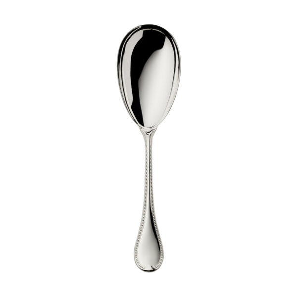 Robbe & Berking French Pearl Silver Serving Spoon Large