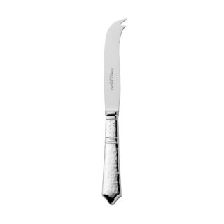 Robbe & Berking Hermitage Silver Cheese Knife with Hallow Handle and Stainless Steel Blade.
