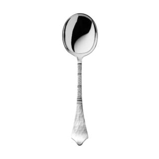 Robbe & Berking Hermitage Silver Broth or Cream Soup Spoon.