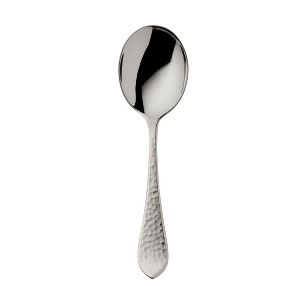 Robbe & Berking Martele Silver Cream Soup or Broth Spoon.