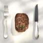 Robbe & Berking Martele Silver Frozen Barbecue Set including Menu Fork and Frozen Black Steak Knife.