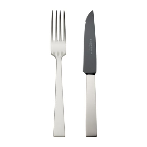 R&B-Riva-FROZEN-2PC-SteakKnife-SET-SRC-1200x1200-100KB Robbe & Berking Riva Silver Frozen Barbecue Set including Menu Fork and Frozen Steak Knife