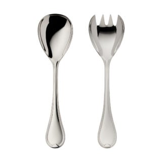 Robbe & Berking Classic Faden Silver Salad Serving Set Small