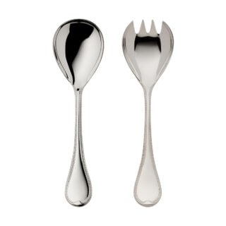 Robbe & Berking French Pearl Silver Salad Serving Set