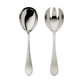 Robbe & Berking Martele Silver Salad Serving Set Large.