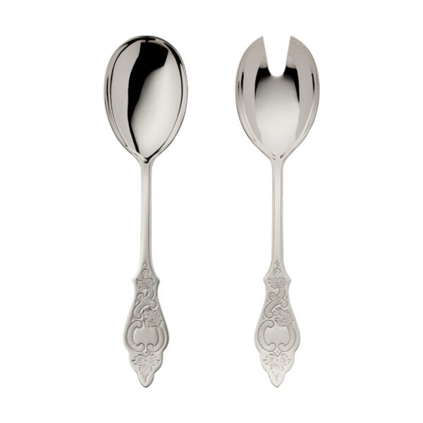 Robbe & Berking Ostfriesen Silver Salad Serving Set Large.