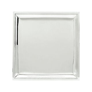 Puiforcat Euclide Square Tray in Silver Plate | Kneen & Co