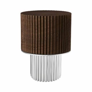 Puiforcat Granville Oil Dispenser in Silver Plate, Brass and Walnut | Kneen & Co