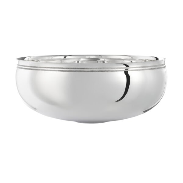 PUIFORCAT-104111O-SELENE-BOL-GM-2-FILETS-1200x1200-100KB Puiforcat Selene Bowl Large with 2 Strips in Sterling Silver | Kneen & Co