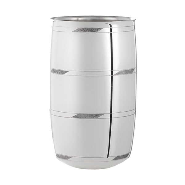 Puiforcat Selene Vase Small Pave in Sterling Silver | Kneen & Co