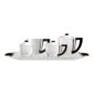 Puiforcat Loya 1927 Coffee and Tea Service in Silver plate. Group photo.