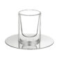 Puiforcat Phi Collection Mocca Cup, Silver Plate and Glass | Kneen & Co