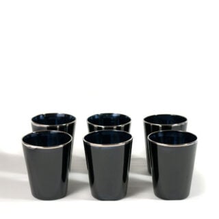 Giberto Venezia Vaso Water Glass Black - Set of 2 - Mood