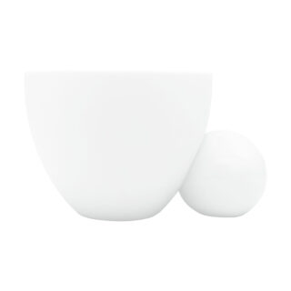 J.L Coquet Rêve Tea Cup and Saucer Satin White - Set of 2