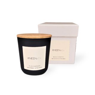 Kneen Candle Plum Cashmere w Lid and Box