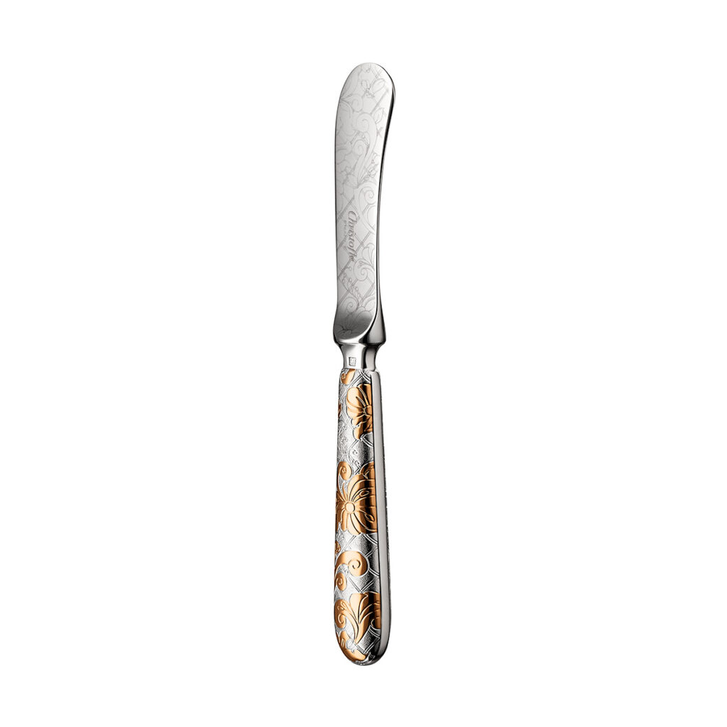 Christofle Jardin d'Eden Partially Gold Gilded Butter Knife