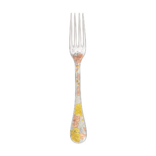 Christofle Jardin d'Eden Partially Gilded in Rose Gold and Yellow Gold Dinner Fork