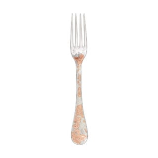 Christofle Jardin d'Eden Partially Gilded Rose Gold Dinner Fork