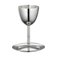 Christofle Silver-Plated Kiddush Cup and Saucer