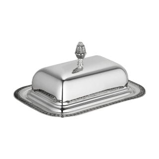 Christofle Malmaison Silver Plated Butter Dish
