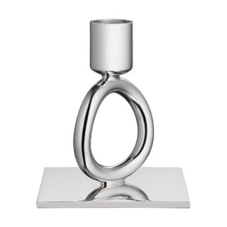 Christofle Vertigo Silver Plated 1 Ring Candlestick