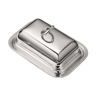 Christofle Vertigo Silver Plated Butter Dish