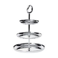 Christofle Vertigo Silver Plated 3-tier Pastry Stand