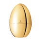 Christofle Mood Egg Set in Gold Gilded Silver Plate, 24 Piece flatware set at Kneen & Co. View of the Egg top closed.