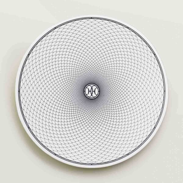 Hermes H Deco Porcelain Dinner Plate | Kneen & Co