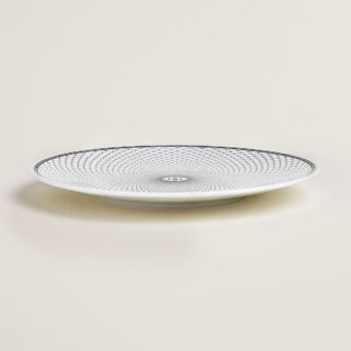 Hermes H Deco Porcelain Dinner Plate other view | Kneen & Co