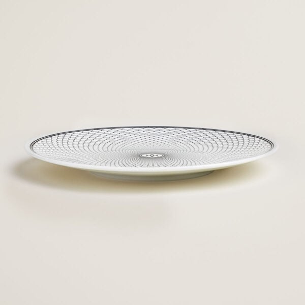 Hermes H Deco Porcelain Dinner Plate other view | Kneen & Co