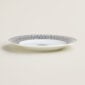 Hermes H Deco Porcelain Dessert Plate No. 1 on table view | Kneen & Co