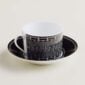 Hermes H Deco Porcelain Breakfast Cup and Saucer other view | Kneen & Co