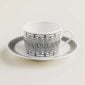 Hermes H Deco Porcelain Tea Cup and Saucer | Kneen & Co