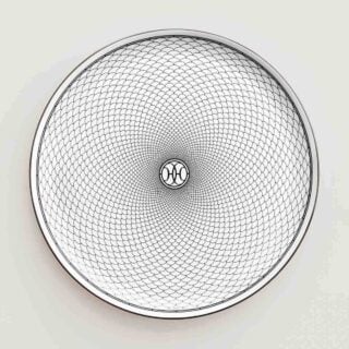 Hermes H Deco Porcelain Tart Platter | Kneen & Co