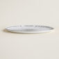 Hermes H Deco Porcelain Tart Platter on table view | Kneen & Co