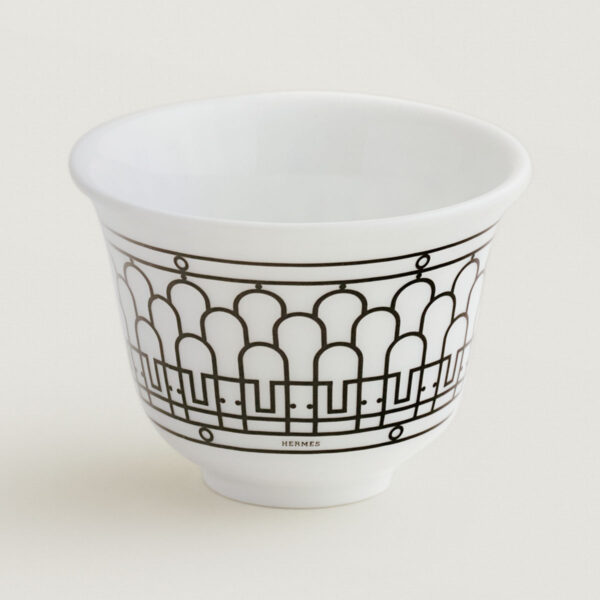 Hermes H Deco Porcelain Small Cup No. 1 | Kneen & Co