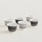 Hermes H Deco Porcelain Set of 6 Small Cups | Kneen & Co