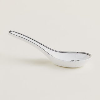 Hermes H Deco Porcelain Soup Spoon | Kneen & Co
