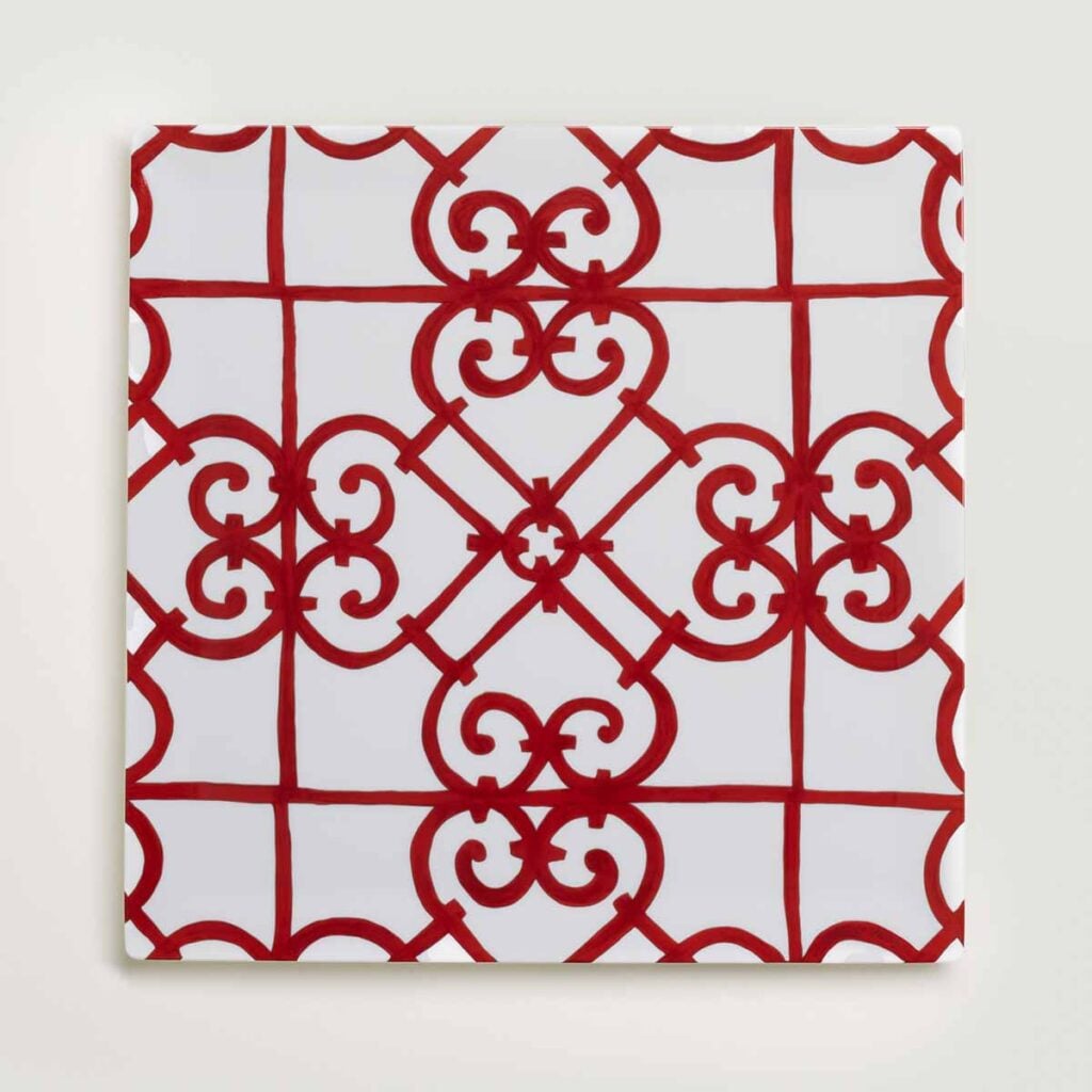 Hermes Balcon du Guadalquivir Square Plate | Kneen & Co