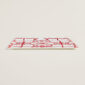 Hermes Balcon du Guadalquivir Square Plate 10.6 x 10.6 inches flat on table view | Kneen & Co