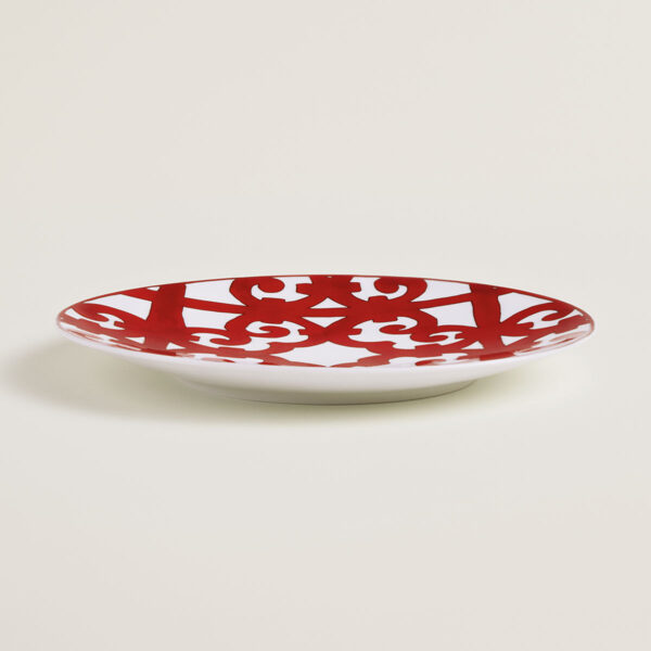 Hermes Balcon du Guadalquivir Dessert Plate on table view | Kneen & Co