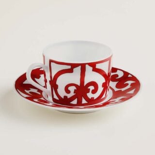 Hermes Balcon du Guadalquivir Tea Cup & Saucer other view | Kneen & Co
