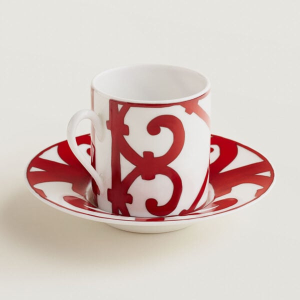 Hermes Balcon du Guadalquivir Coffee Cup & Saucer (Espresso Size) other view | Kneen & Co