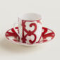 Hermes Balcon du Guadalquivir Coffee Cup & Saucer (Espresso Size) other view | Kneen & Co