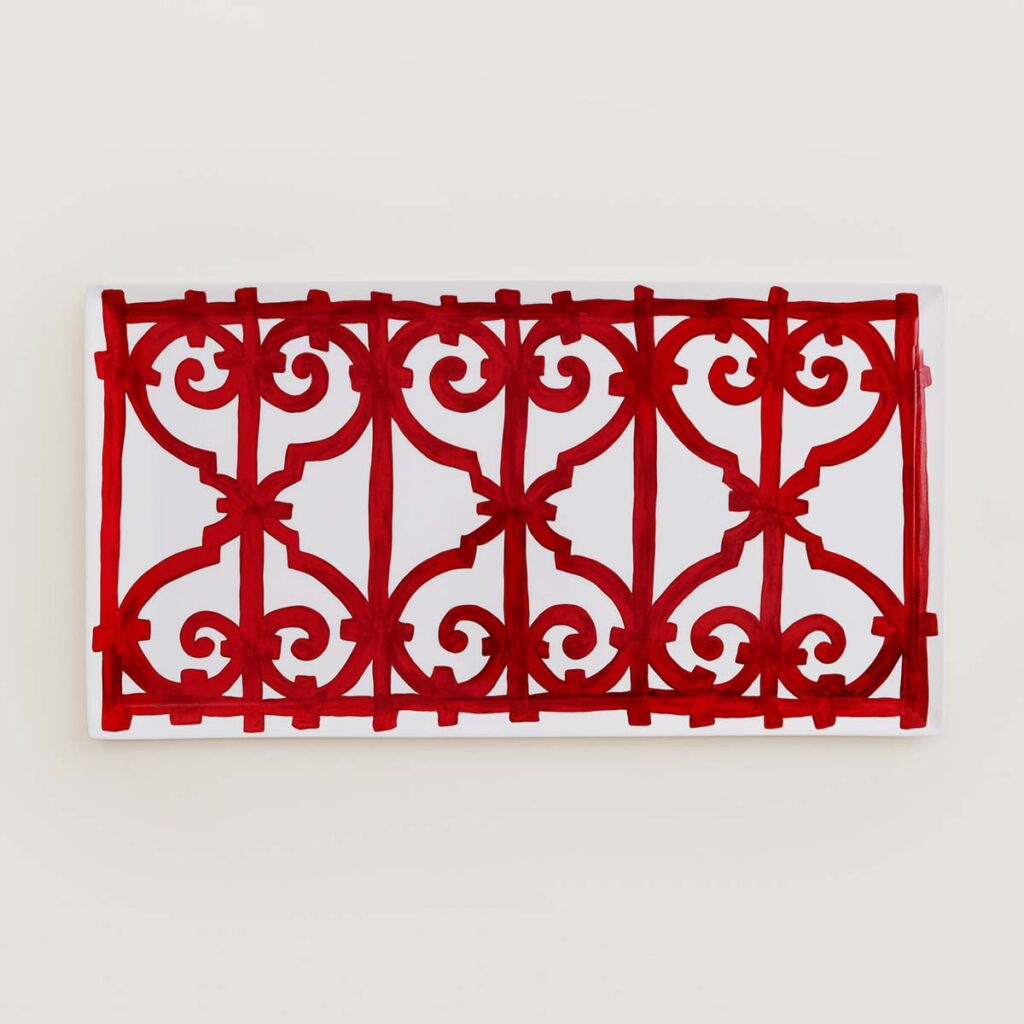 Hermes Balcon du Guadalquivir Rectangular Platter | Kneen & Co