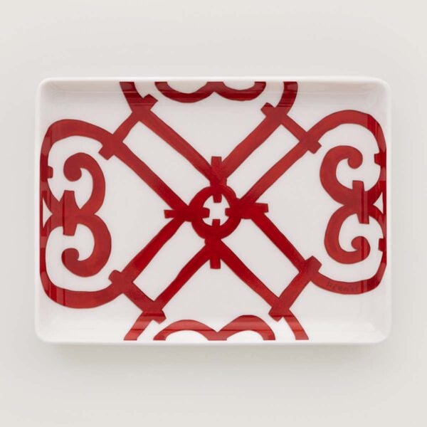 HERMES-DNRWR-balconGuadalquivir-011089P-worn-1-1200x1200px-100KB Hermes Balcon du Guadalquivir Small Tray or Sushi Plate | Kneen & Co